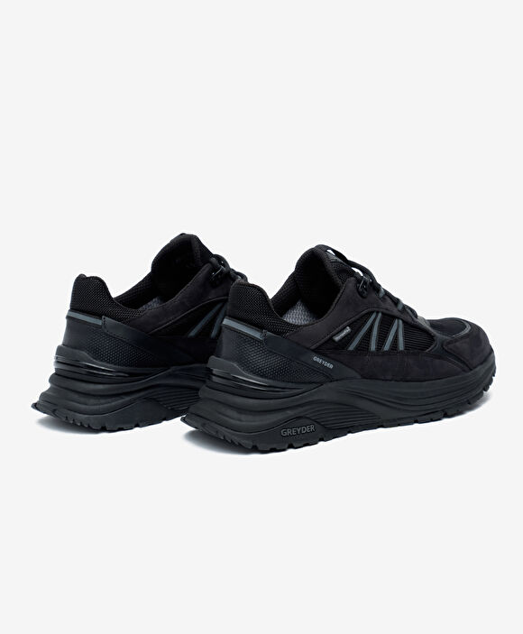 Erkek Siyah Hakiki Deri Su Geçirmez Outdoor Ayakkabı