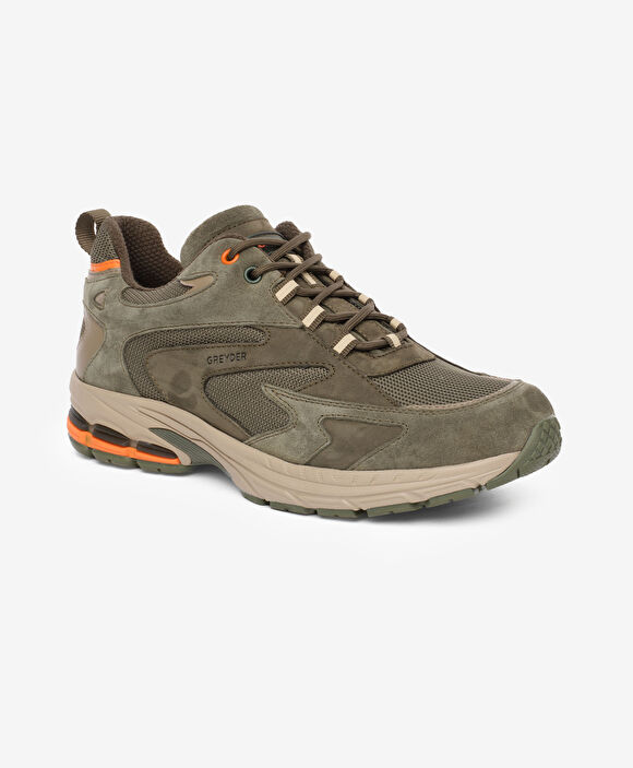 Erkek Haki Hakiki Deri Su Geçirmez Outdoor Ayakkabı