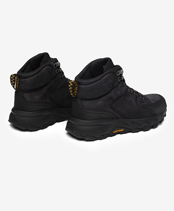 Erkek Siyah Hakiki Deri Su Geçirmez Outdoor Bot