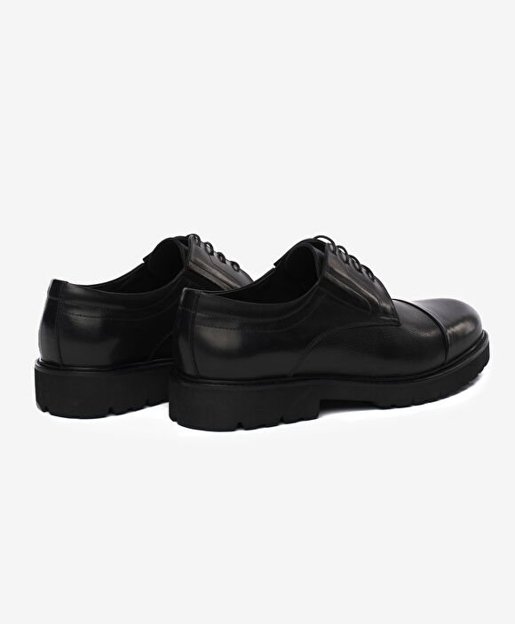 Erkek Siyah Hakiki Deri Klasik Ayakkabı