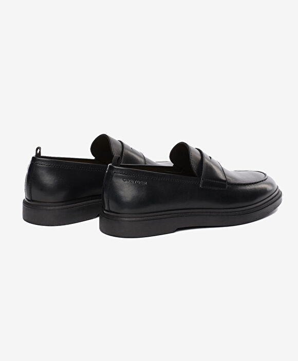 Erkek Siyah Hakiki Deri Loafer Ayakkabı