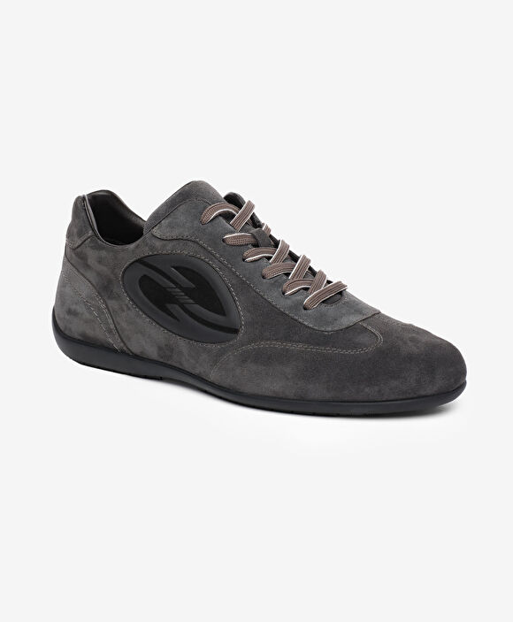 Erkek Füme Hakiki Deri Sneaker Ayakkabı