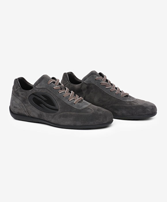 Erkek Füme Hakiki Deri Sneaker Ayakkabı