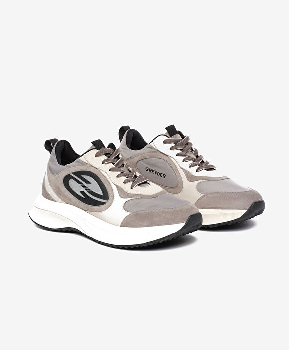 Erkek Gri Hakiki Deri Spor Ayakkabı