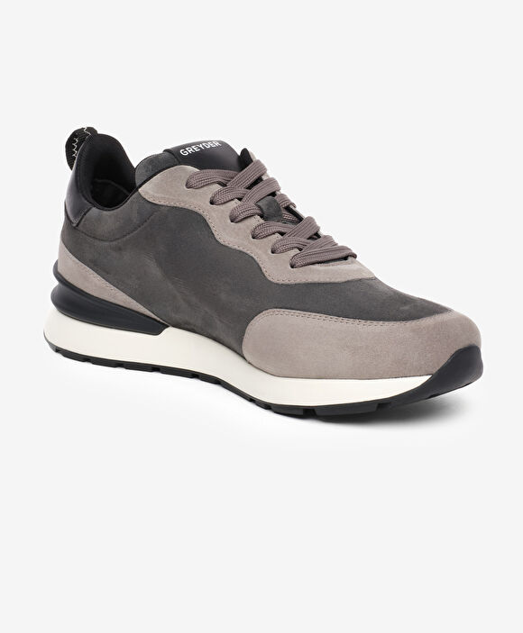 Erkek Gri Hakiki Deri Spor Ayakkabı