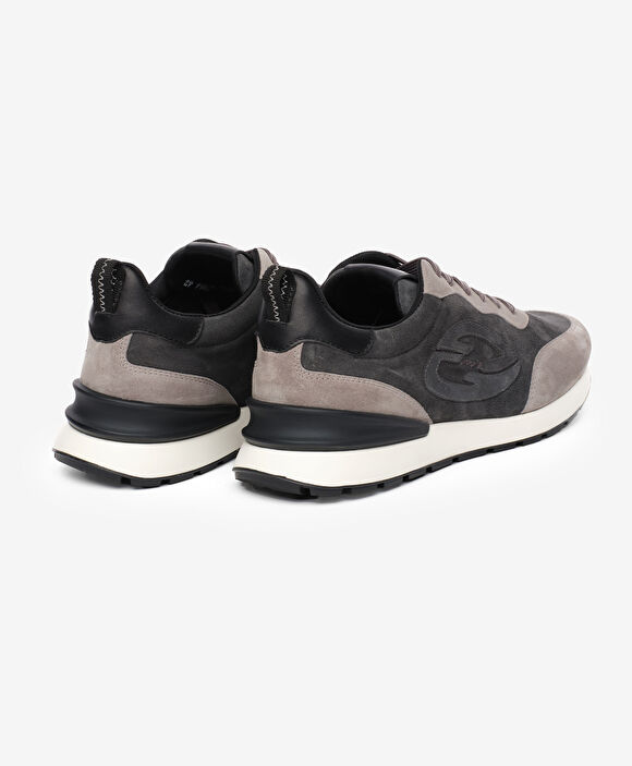 Erkek Gri Hakiki Deri Spor Ayakkabı