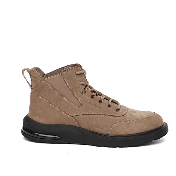 Erkek Vizon Hakiki Deri Sneaker Bot