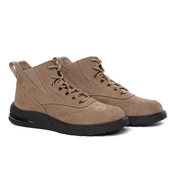 Erkek Vizon Hakiki Deri Sneaker Bot