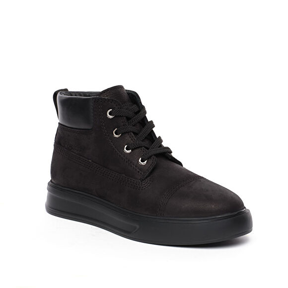 Erkek Siyah Hakiki Deri Bot