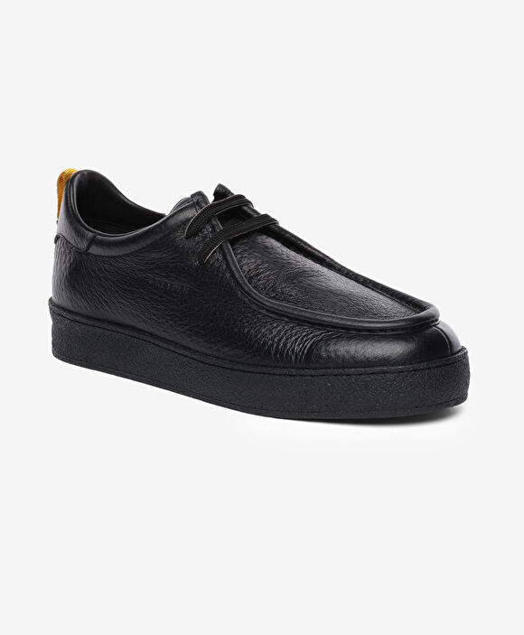 Erkek Siyah Hakiki Deri Ayakkabı