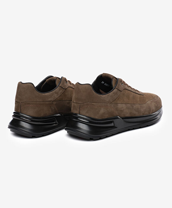 Erkek Duman Hakiki Deri Ayakkabı