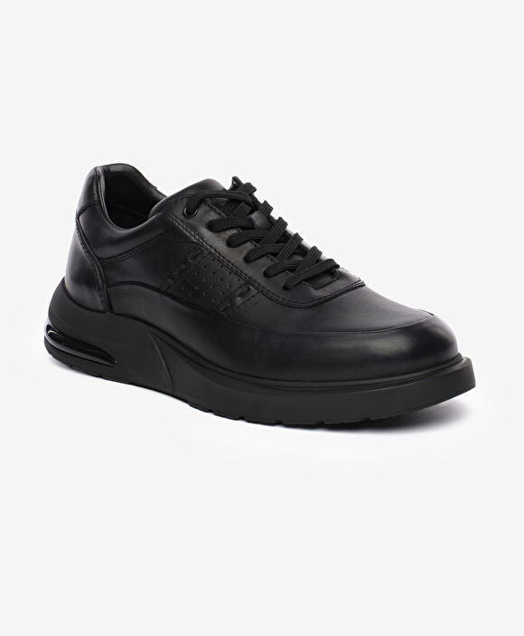 Erkek Siyah Hakiki Deri Ayakkabı