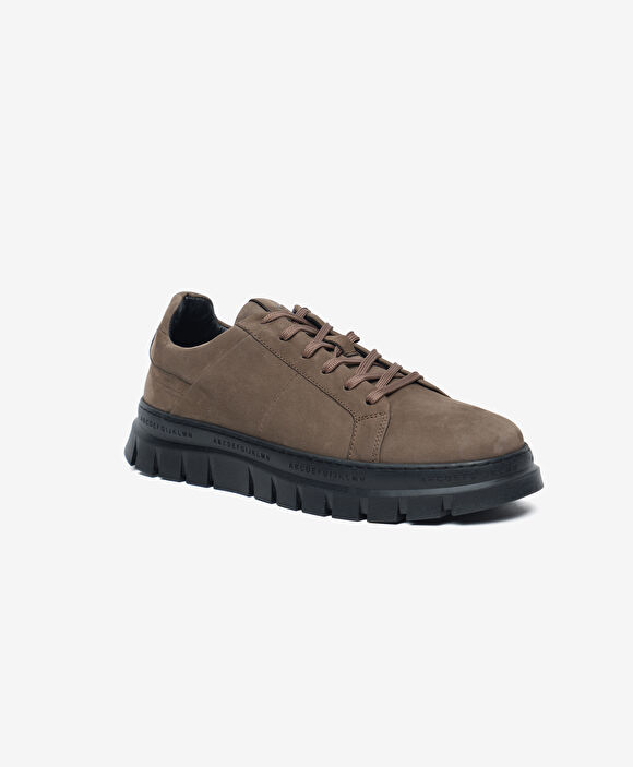Erkek Duman Hakiki Deri Sneaker Ayakkabı