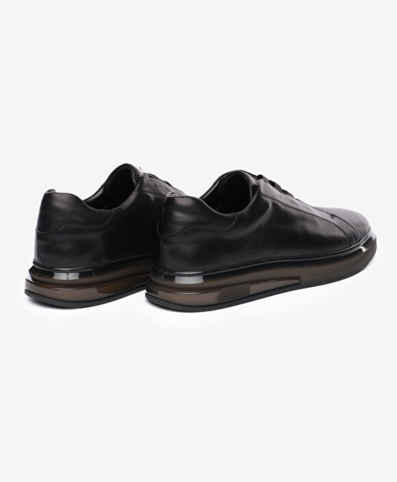 Erkek Siyah Hakiki Deri Ayakkabı