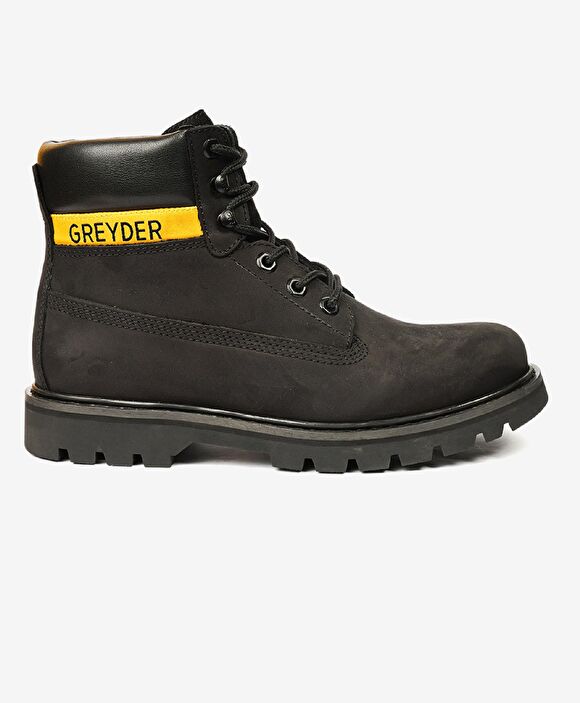 Erkek Siyah Hakiki Deri Bot