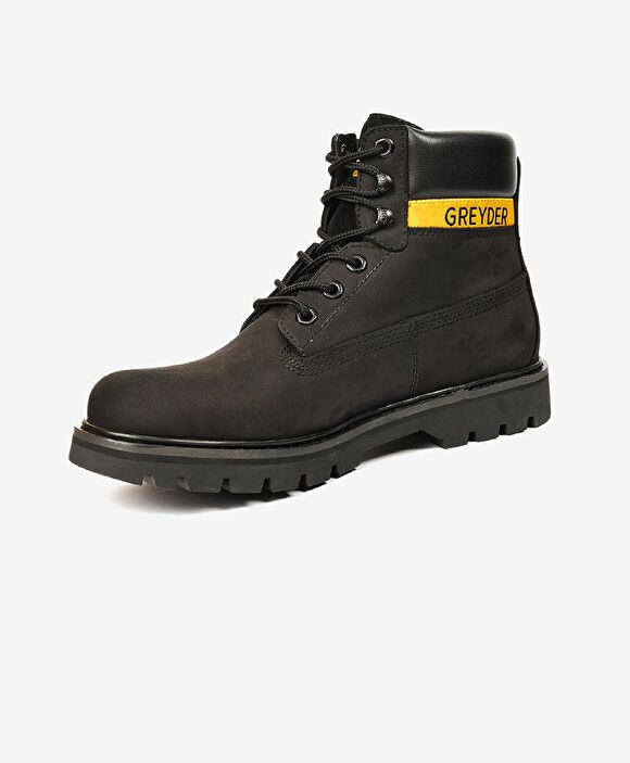 Erkek Siyah Hakiki Deri Bot