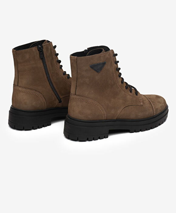 Erkek Duman Hakiki Deri Military Bot