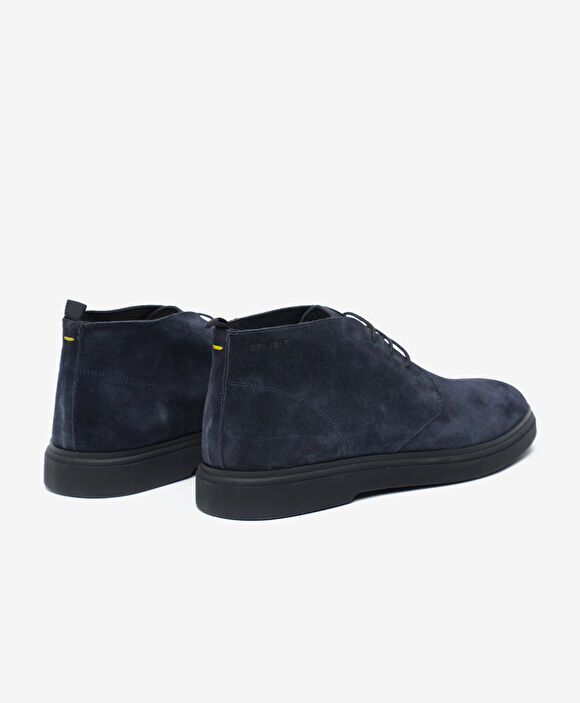 Erkek Lacivert Hakiki Deri Bot