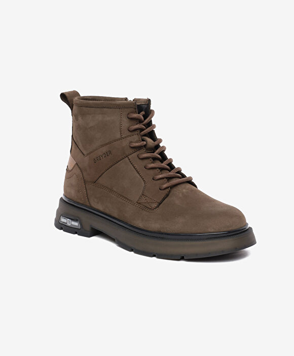 Erkek Duman Nubuk Hakiki Deri Bot