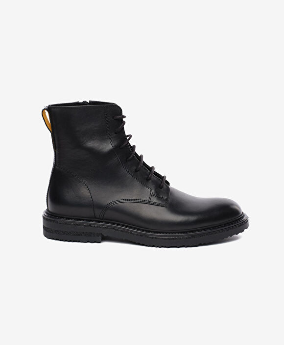 Erkek Siyah Hakiki Deri Bot