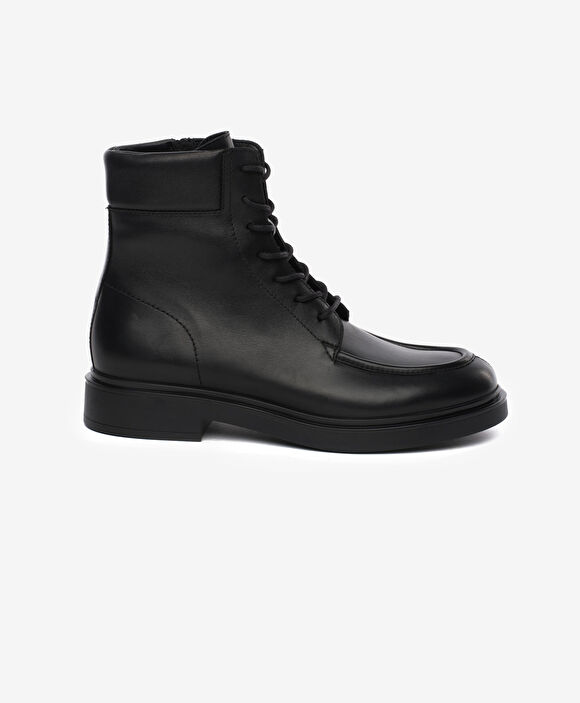 Erkek Siyah Hakiki Deri Bot