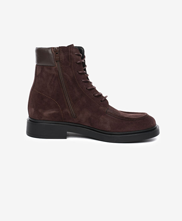 Erkek Kahverengi Hakiki Deri Bot