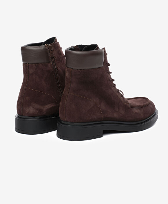 Erkek Kahverengi Hakiki Deri Bot