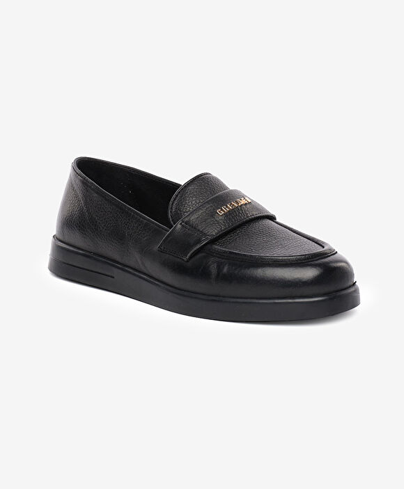 Kadın Siyah Hakiki Deri Loafer Ayakkabı