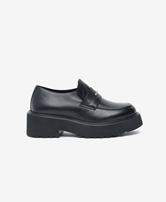 Kadın Siyah Hakiki Deri Loafer Ayakkabı