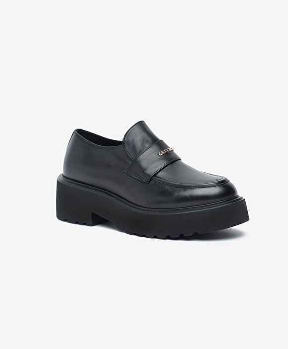Kadın Siyah Hakiki Deri Loafer Ayakkabı