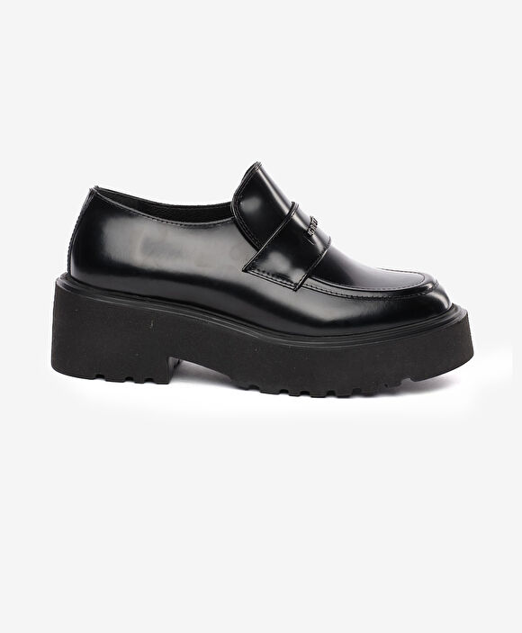 Kadın Siyah Hakiki Deri Loafer Ayakkabı