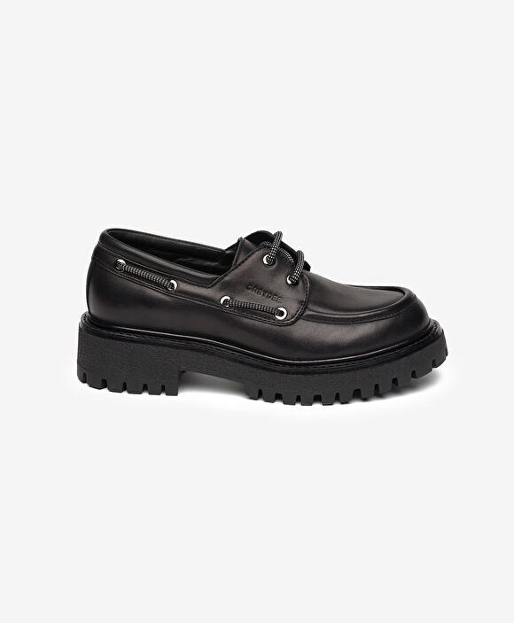 Kadın Siyah Hakiki Deri Loafer Ayakkabı