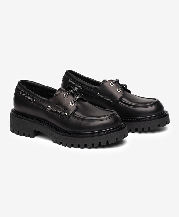 Kadın Siyah Hakiki Deri Loafer Ayakkabı