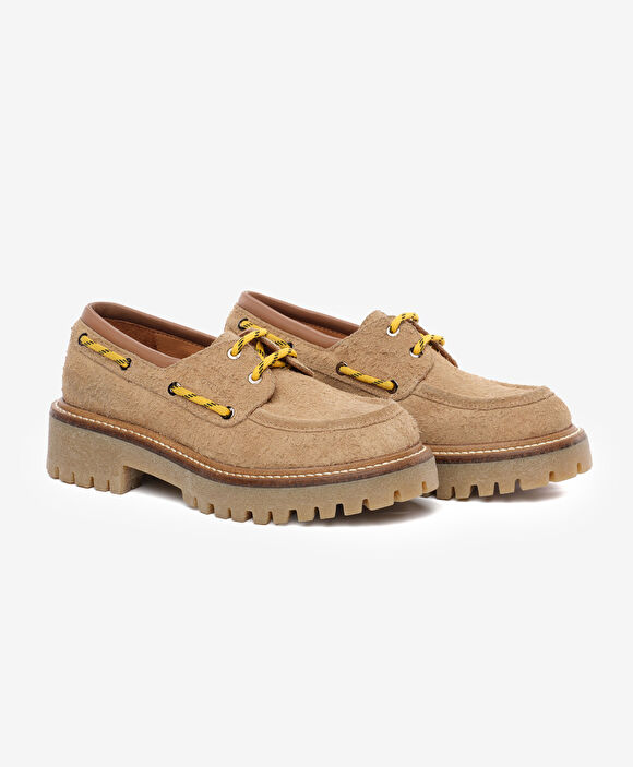 Kadın Bej Hakiki Deri Loafer Ayakkabı