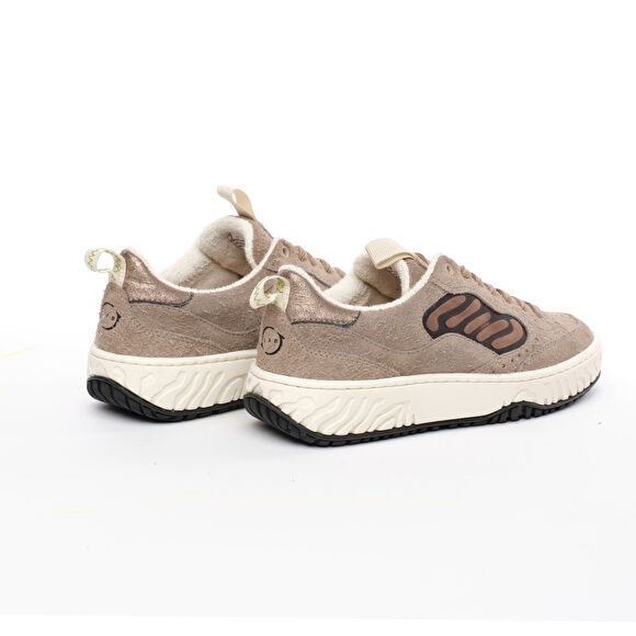 Kadın Kahverengi Hakiki Deri Sneaker Ayakkabı