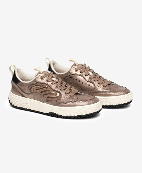 Kadın Kahverengi Hakiki Deri Sneaker Ayakkabı