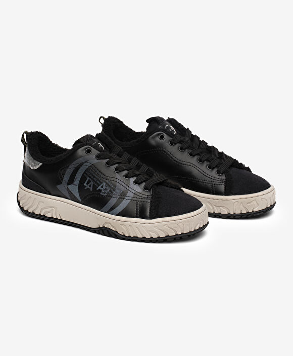 Greyder LAB Kadın Siyah Hakiki Deri Sneaker Ayakkabı