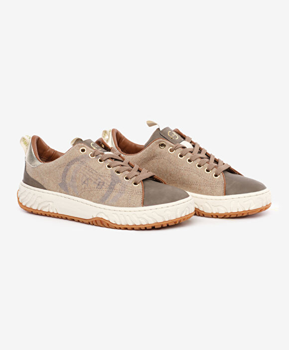 Kadın Kahverengi Hakiki Deri Sneaker Ayakkabı