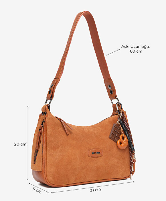 Kadın Taba Hakiki Deri Omuz Çantası