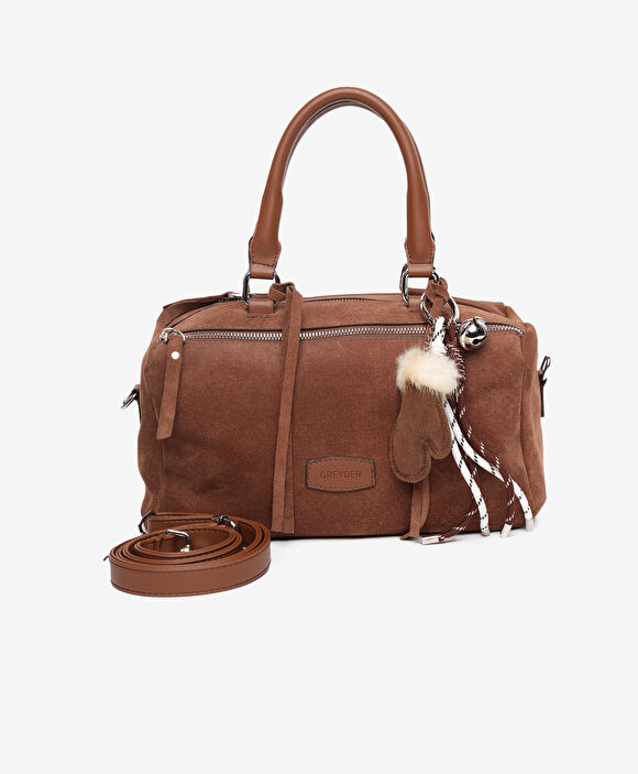 Kadın Kahverengi Hakiki Deri Çapraz Çanta