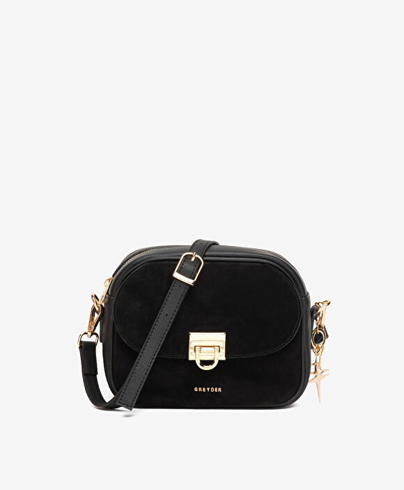 Kadın Siyah Hakiki Deri Çapraz Çanta