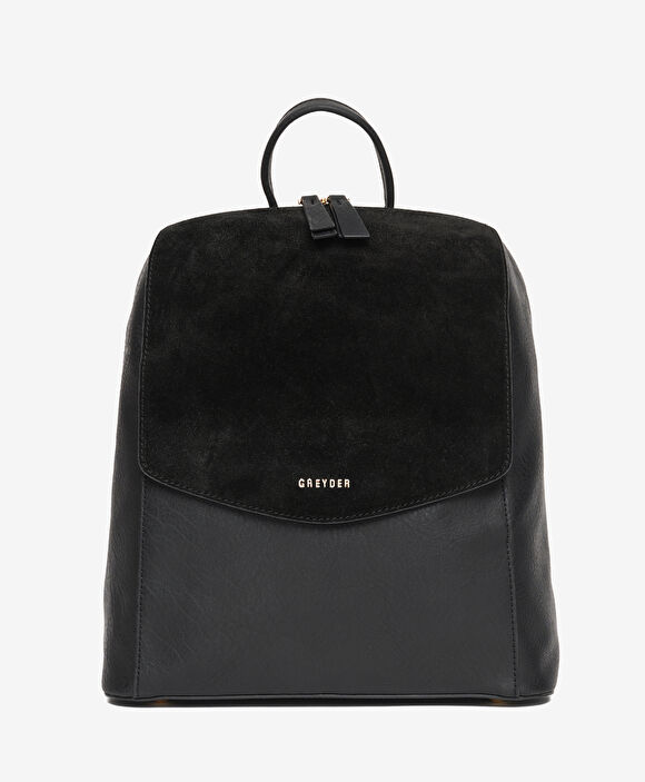 Kadın Siyah Hakiki Deri Sırt Çantası