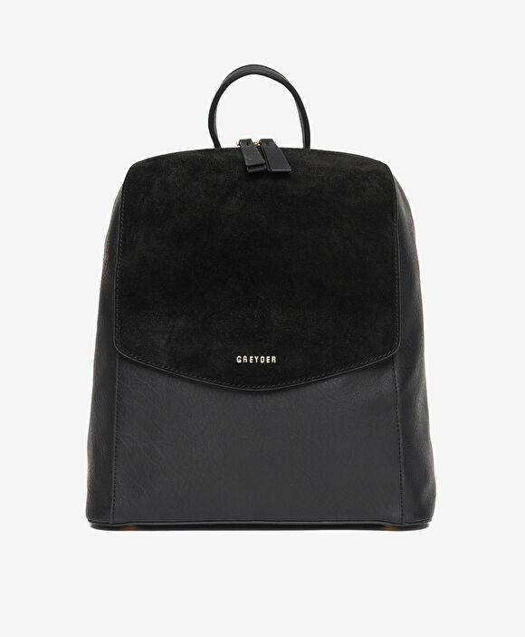 Kadın Siyah Hakiki Deri Sırt Çantası