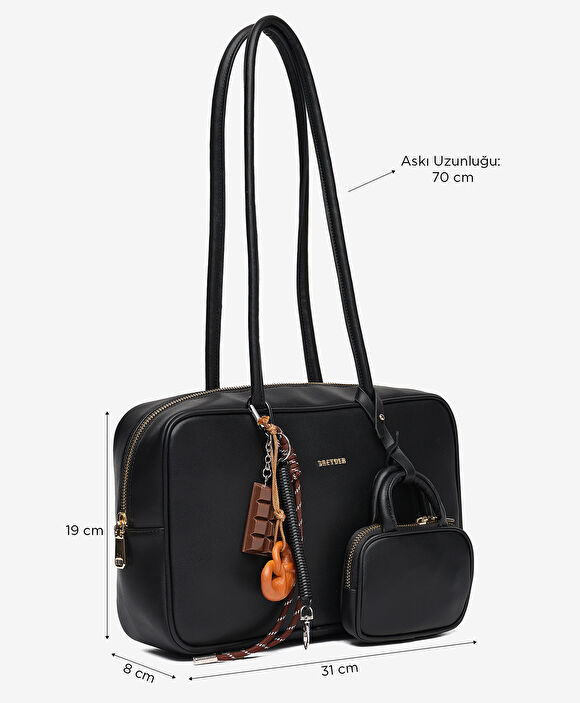 Kadın Siyah Omuz Çantası