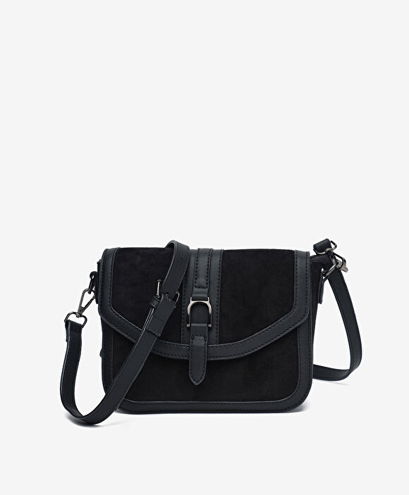 Kadın Siyah Hakiki Deri Çapraz Çanta