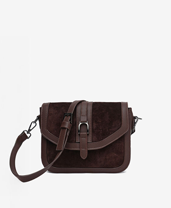 Kadın Kahverengi Hakiki Deri Çapraz Çanta