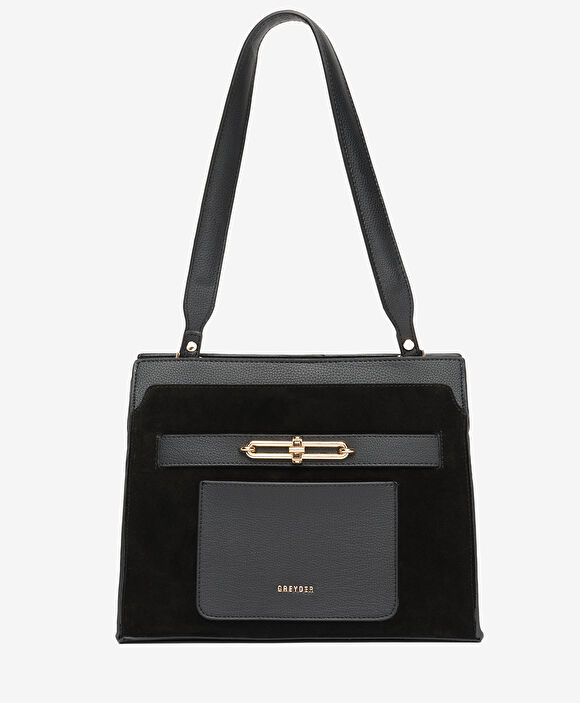 Kadın Siyah Hakiki Deri Kol Çantası