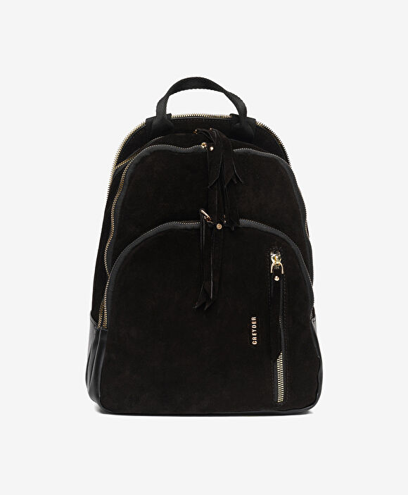 Kadın Siyah Hakiki Deri Sırt Çantası