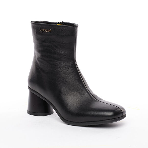 Kadın Siyah Hakiki Deri Bot