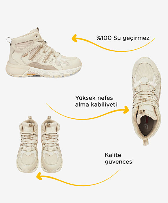 Kadın Kirli Beyaz Su Geçirmez Outdoor Bot